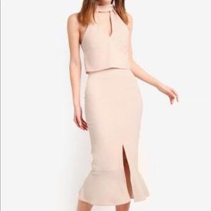 Lavish Alice Keyhole Midi Dress